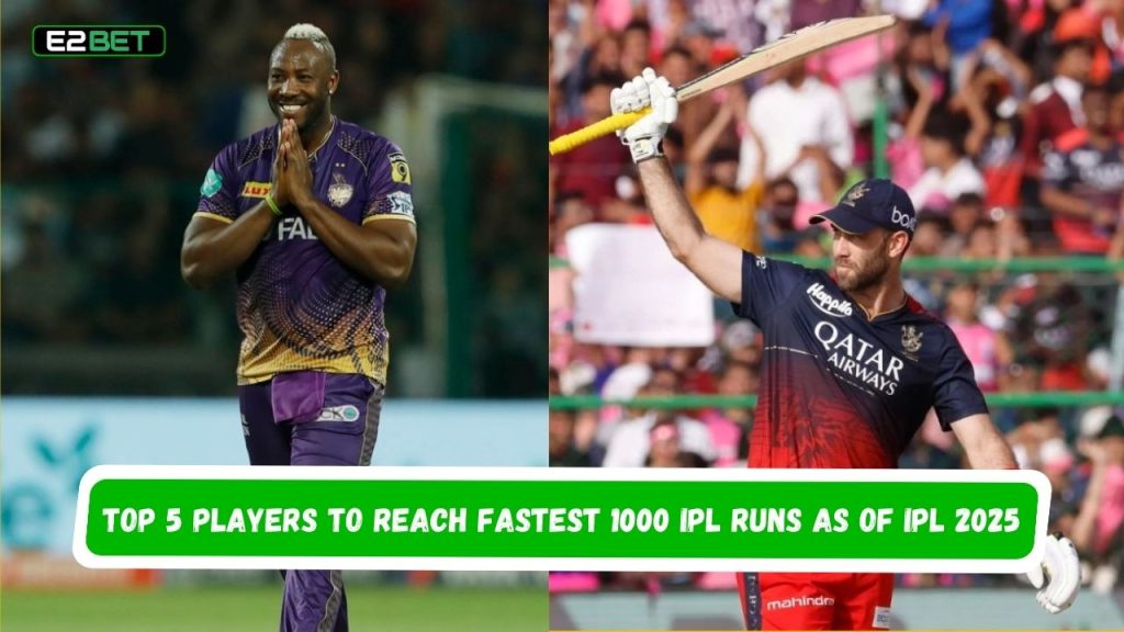 Fastest 1000 IPL Runs as of IPL 2025