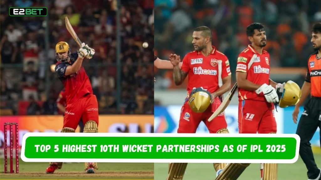 Highest 10th Wicket Partnerships as of IPL 2025