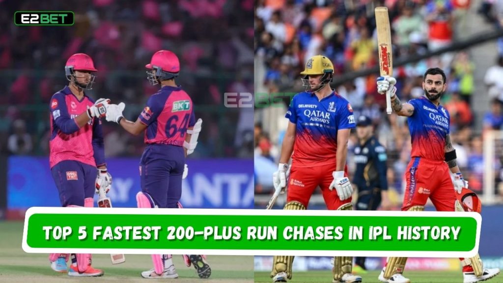 Top 5 Fastest 200-Plus Run Chases in IPL History
