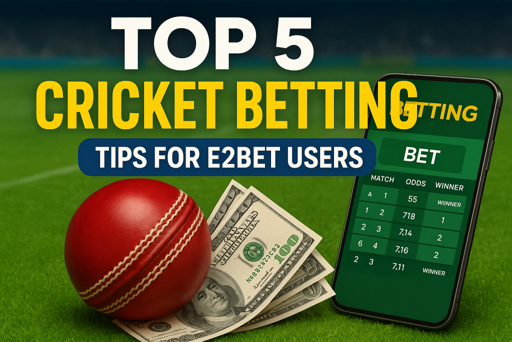 Top 5 Cricket Betting Tips for E2BET Users