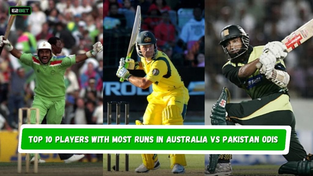 Most Runs in Australia vs Pakistan ODIs