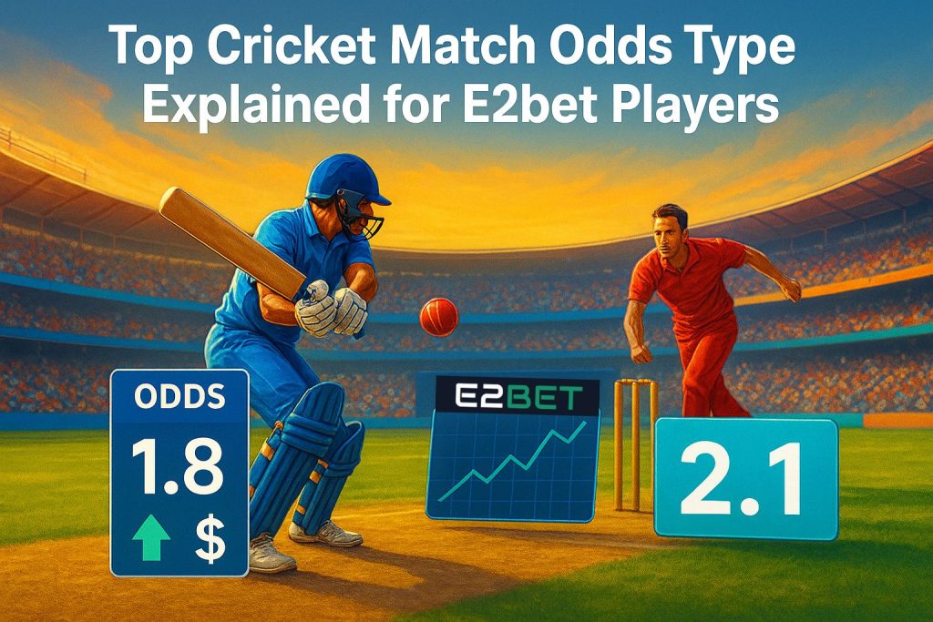 Top Cricket Match Odds Type Explained for E2bet Players